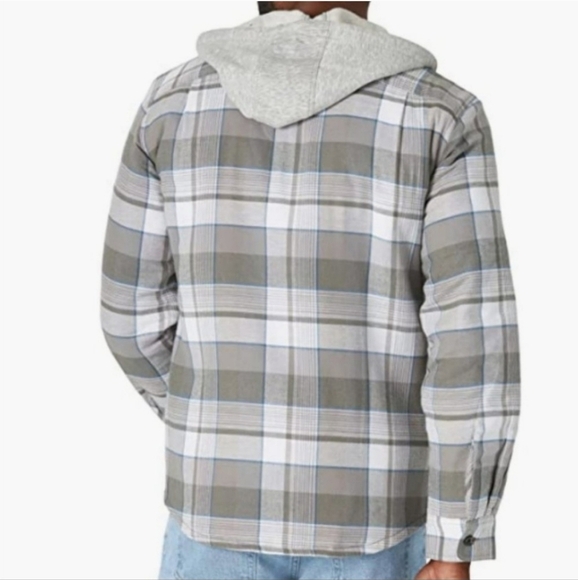 Wrangler Quilted-Lined Plaid Flannel Hooded Jacket NWT XL - Picture 3 of 16